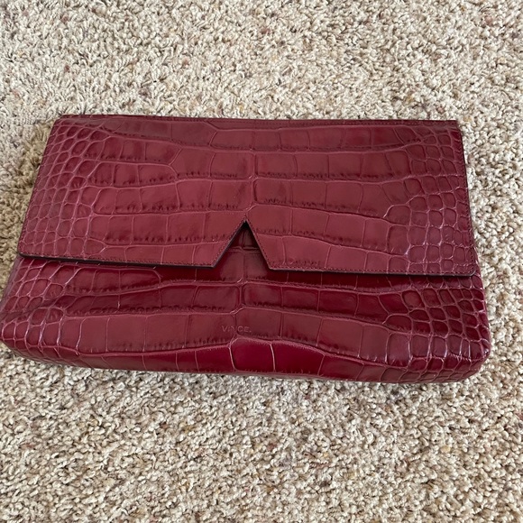 Vince Handbags - Vince embossed croc clutch